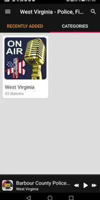 West Virginia Radio Scanner android App screenshot 2