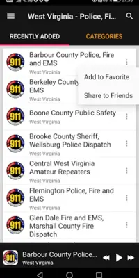 West Virginia Radio Scanner android App screenshot 6